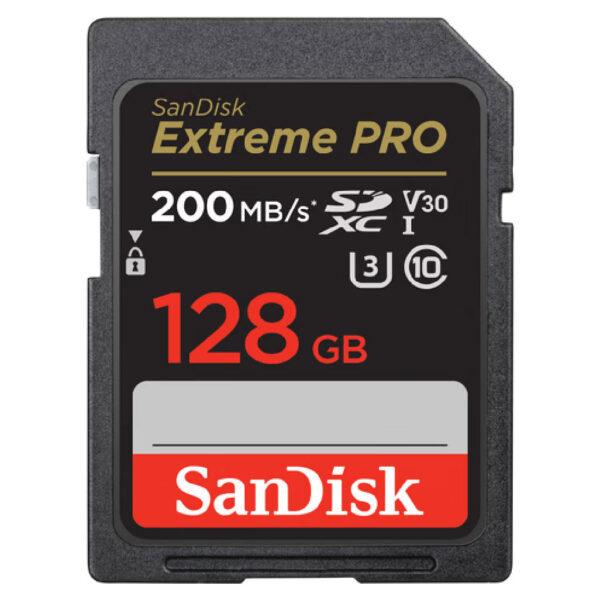 کارت حافظه سندیسک-SANDISK 128GB EXTREME PRO SDXC UHS-I 200MB/s