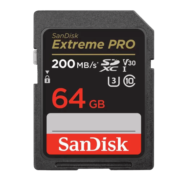 کارت حافظه سندیسک- SANDISK 64GB EXTREME PRO SDXC UHS-I 200MB/s