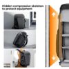 کوله پشتی کی‌ اند اف طوسی- K&F 13.128V4 Camera Bag Backpack